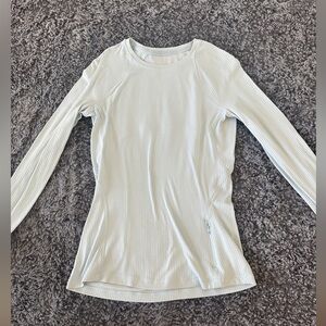Lululemon Athletica Light Cream Long Sleeve Top